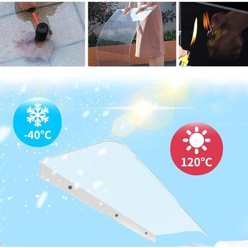 Auvent de porte en polycarbonate haut de gamme de 3,5 mm pour valoriser votre façade - 5