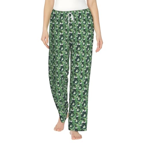 Pantalon de pyjama femme imprimé tropical idéal pour le homewear estival