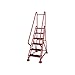 Rolling Ladder, Handrail, Platform 54 In H