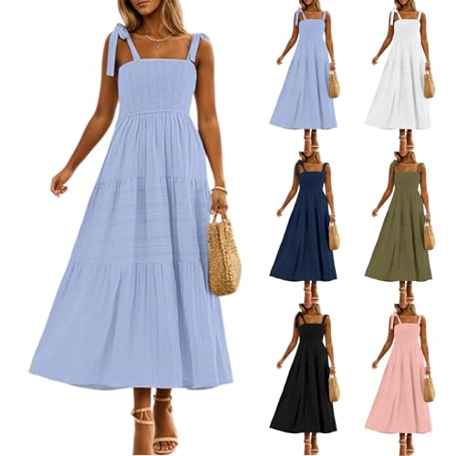 Vestido maxi bohemio de espalda descubierta para mujer en verano elegante 2