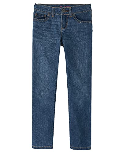 Image of The Children's Place Girl's Basic Skinny Jeans, Md Lara Wash, 4 slim