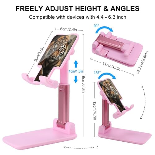Support de téléphone ajustable et pliable compatible avec iPhone et Android - 2
