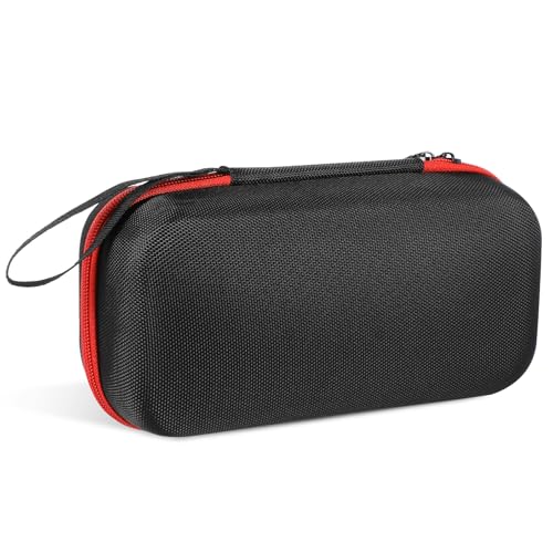 Angoily Bolsa de Almacenamiento para Compresor de Aire de Coche Resistente Oxford y EVA Organizador Portátil para Inflador de Neumáticos con Cremallera Roja Accesorios Automotrices