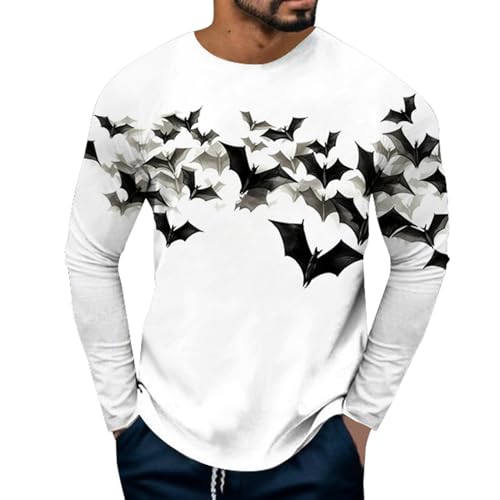 T shirt imprimée lettre à manches longues pour homme actif style décontracté
