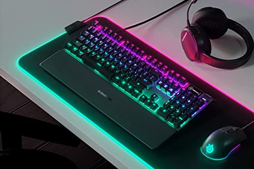 Teclado mecánico SteelSeries Apex 5 inteligente OLED americano QWERTY 4