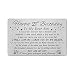 DEGASKEN 21st Birthday Decorations for Him, Son 21st Birthday Gifts for Him Men, Happy 21 Year Old Bday Card for Son, Metal Engraved Wallet Card