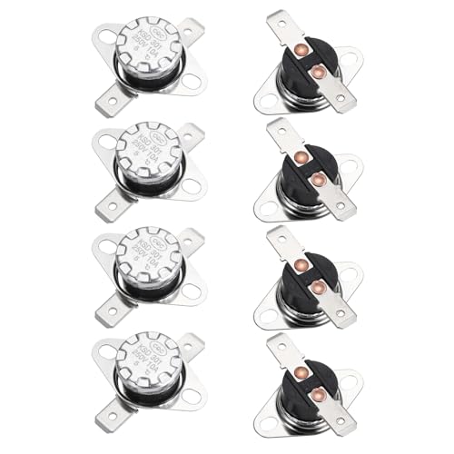 QUARKZMAN 5 Stück KSD301 Thermoschalter 5°C Normalerweise Geschlossen 250V 10A Thermostat Snap-Disc Temperaturschalter für Mikrowellen, Backöfen, Kaffeemaschinen, Bakelit-Material