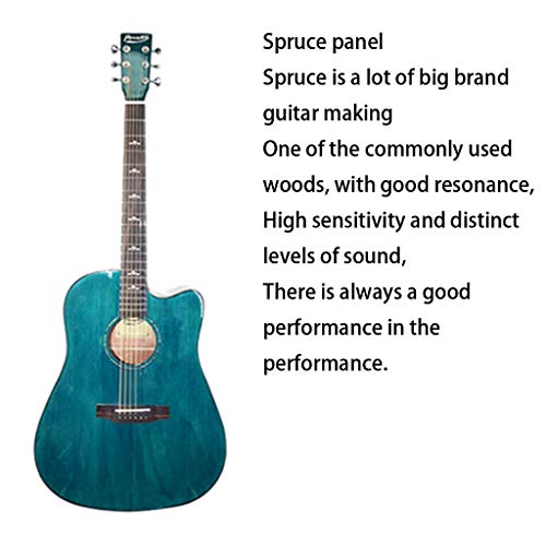 Single Board Acoustic Guitar Electric Box Beginner Guitar 41 Inch Unisex Electric Bass Guitars (Color : Blue Size… - Les Beatles, Paul McCartney, John Lennon, RIngo Starr, George Harrison Single Board Acoustic Guitar Electric Box Beginner Guitar 41 Inch Unisex Electric Bass Guitars (Color : Blue Size… – Image 6