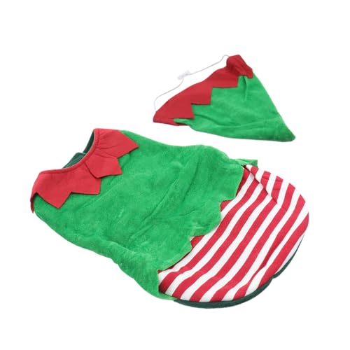 Disfraz de perro Navidad XL verde cómodo