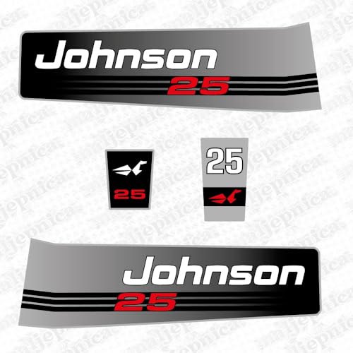 Johnson 25 Outboard (1992) Aftermarket Decals/Aufkleber/Adesivo/Sticker/Replacement Set