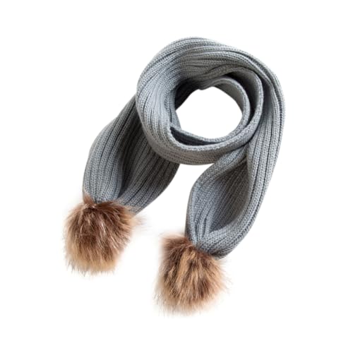 Homoyoyo Baby Plush Knitted Winter Scarf for Boys and Girls Warm Cartoon Neck Wrap for Cold Weather