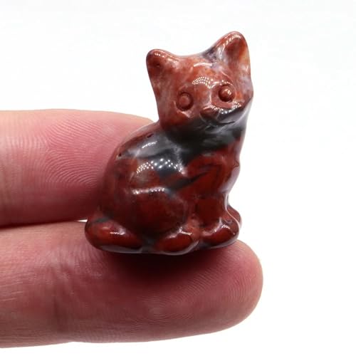 Statue de chat en cristal quartz décoration maison et bureau