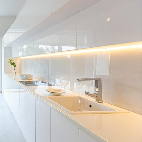 ✅PERFETTO FUNZIONAMENTO DELLA STRISCIA LED E DEL SENSORE TOUCH- Striscia led professionale molto luminosa senza perdita di potenza. Interruttore sensore touch che permette di cambiare intensità della luce.
