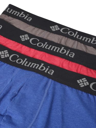 Columbia Men's Performance Cotton Stretch Boxer Briefs 3 Pack, Red/Blue/Grey, XX-Large4