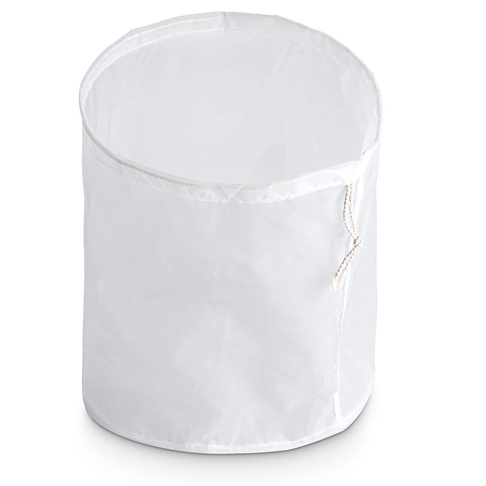 Awerise durable nylon cylinder big reusable soup bag, nut bean milk grass juice bag, wine brewing sprouting mesh strainer, raw food filter bag (20x20x20cm (1 us gallon))