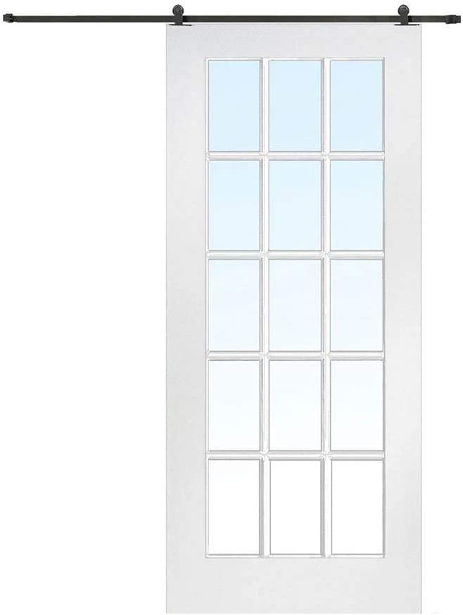Kit de rail pour porte coulissante en acier au carbone de 1,5 à 5 m pour grange