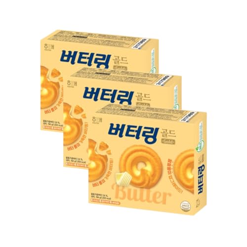 バターリング 韓国 お菓子 194g 3箱セット ヘテ バター クッキー ほろほろ 柔らかい 発酵 コーヒー ティータイム 韓国 美味しい 定番 韓国お菓子 お菓子 コーヒーの友 韓国商品 ビスケット お土産 韓国土産