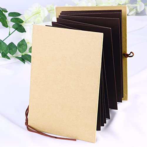 Graduation Gifts Photo Albums Diy Scrapbook Albums Accordion Stretchable Folding Kraft Paper Photo Album (Coffee Pages) Scrapbooks Photo Album #TOP7