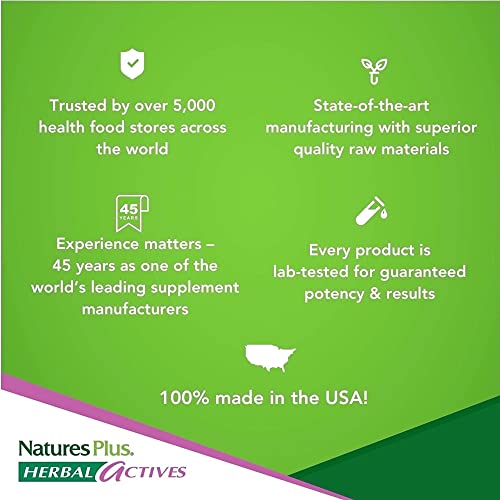 Naturesplus Herbal Actives Korean Ginseng, Extended Release - 1000 Mg, 30 Vegan Tablets - Adaptogenic Herbal Supplement, Antioxidant - Vegetarian, Gluten-Free - 30 Servings #TOP4