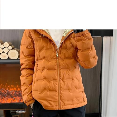 Cozy Coffee Brown Women's Windproof Waterproof Down Jacket for Outdoor Adventures - Image 2