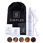 Simpler Hair Color for Men Kit for Full Gray Coverage – Medium Brown Men’s Hair Dye – Easy Hair or Beard Dye for 100% Gray Coverage – Ammonia Free Hair Color, Natural Beard Coloring for Men
