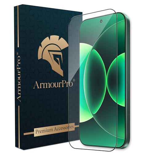 Image of ArmourPro Tempered Glass for Xiaomi 17-9H Screen Protector with Black Border, Anti Scratch, Edge-to-Edge Coverage, HD Clarity, Smooth Touch, Case Friendly | Black