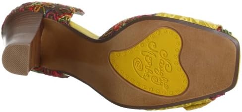 Naughty Monkey Women's Scribble Dibble Pump,Yellow/Brown,10 M | Image 3