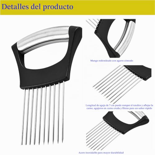 Miniatura 6 de 2 Piezas Cortador De Cebolla Herramienta Ideal Para Cortar Verduras, Perfecto Para Ensaladas Y Platos Frescos, Fhiskunyu
