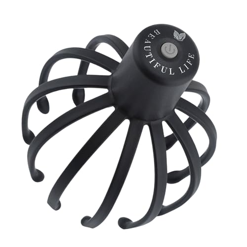 Massaggiatore elettrico per capelluto - Dispositivo per spazzola per capelli impermeabile, strumento ricaricabile per rilassamento della testa | Setole in silicone vibranti, macchina per massaggi limp