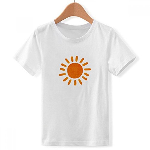 T-Shirt Météo Peinture à la Main Soleil pour les Journées d'École des Garçons