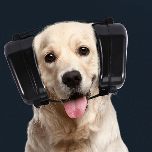Yuehuam Protetores de ouvido para cães para proteção de ruído, fones de ouvido com cancelamento de r
