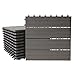 Produktbild Mendler WPC Bodenfliese Rhone, Holzoptik Balkon/Terrasse, 11x je 30x30cm = 1qm linear - Premium grau