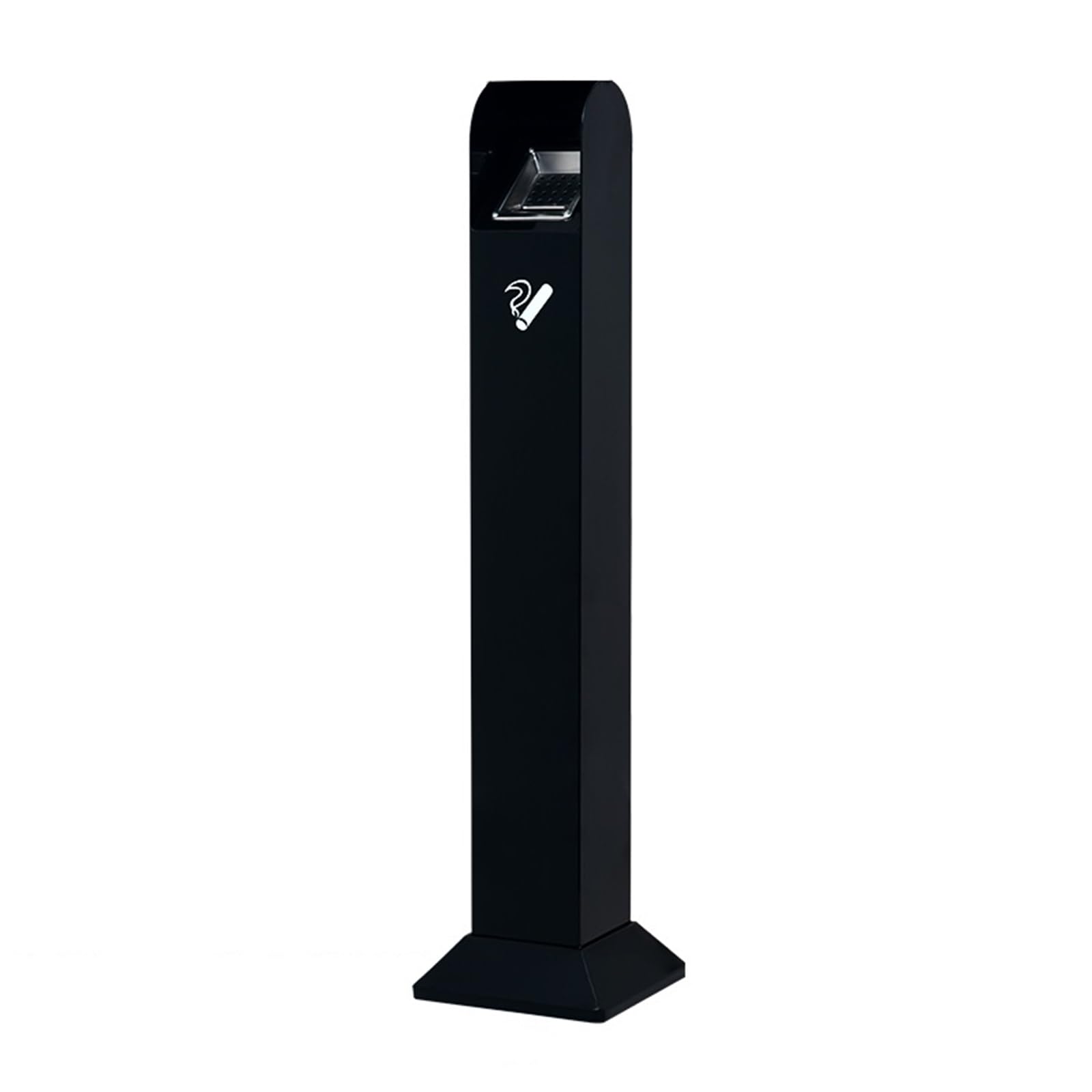 OWOHYG Ashtray Trash Can Outdoor Stainless Steel Vertical Ash Column Smoking Area Cigarette Butt Column Cigarette Butt Collector Smoke Extinguisher Trash Can Outdoor Ashtrays For Cig.A