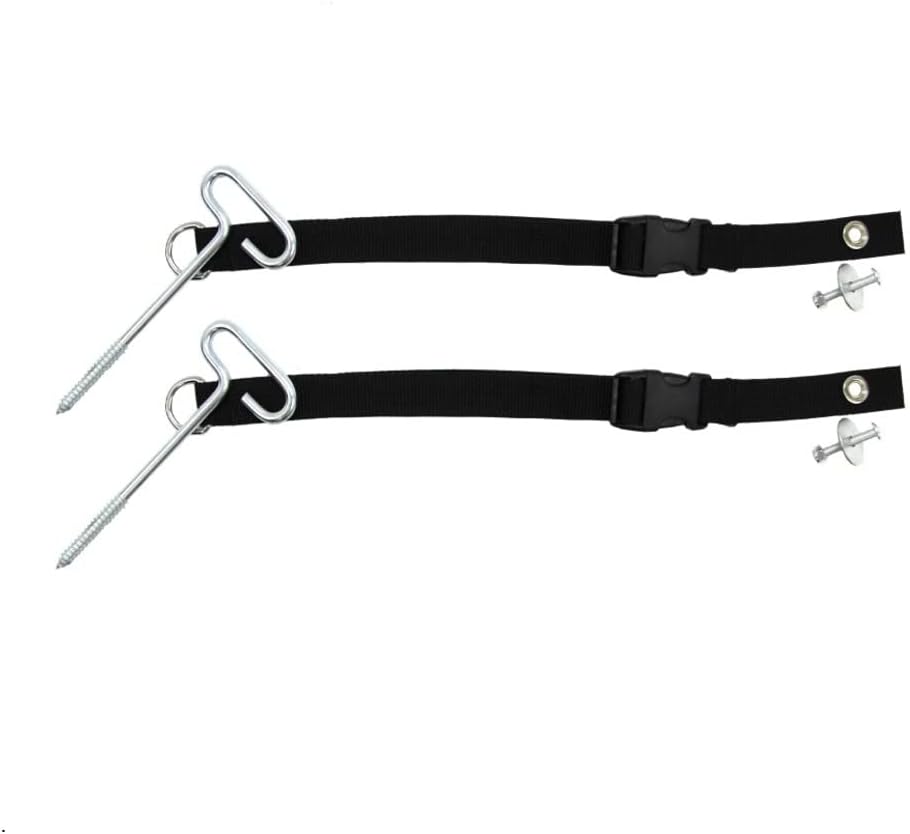 CLAM 8064 Ice Anchors Kit, Black