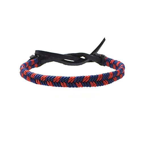 BDM Pulsera del Fútbol Barcelona de Hilo Trenzado Unisex para Hombre o Mujer. Un Regalo Ideal para hinchas del Equipo