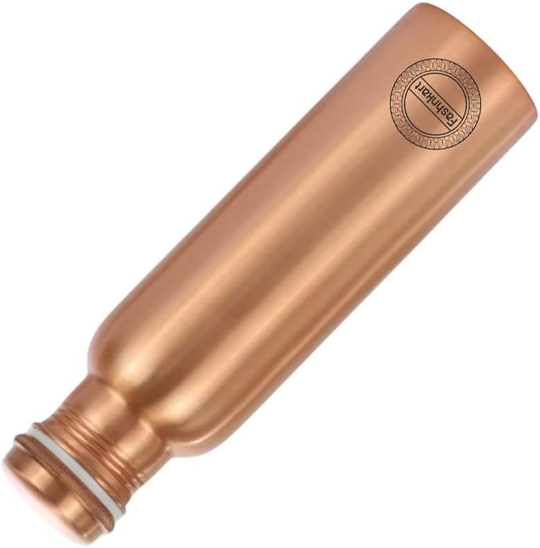 Pure Copper Water Bottle Plain Leak Proof Design Vessel Ayurveda Health Pitcher für Fitness Sport Yoga 750 ml 6 Stück