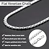 GoldChic Stainless Steel Box Chain for Men, 4MM Strong Link Chain Necklace Hip Hop Jewelry - 18inches #3