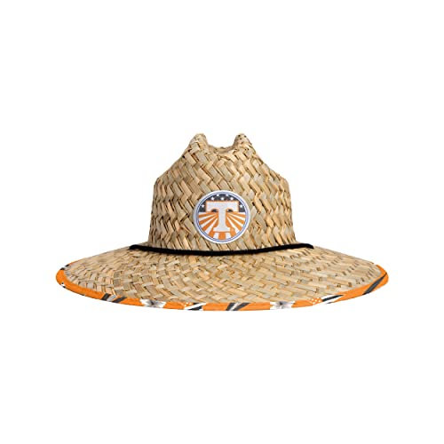 Image of FOCO NCAA Mens NCAA College Team Logo Floral Lifeguard Beach Straw Sun Hat