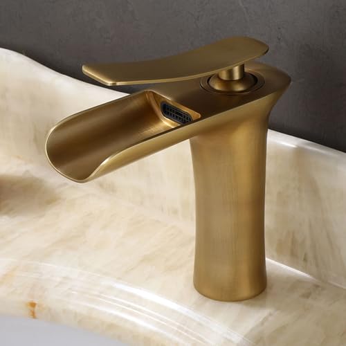 Robinets de lavabo cascade en laiton mitigeur salle de bain