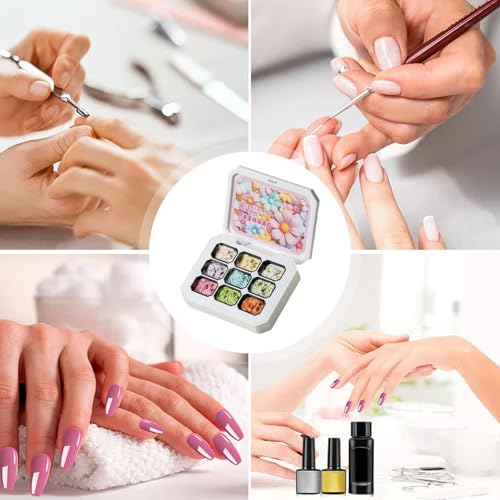 Pegamento de uñas liso apilable duradero para extensión de gel de manicura 4