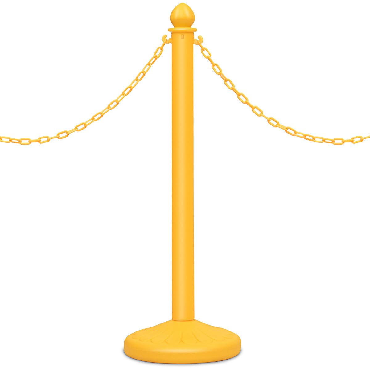 COSTWAY Set di 6 Transenne Delimita Corsie Transenne Separacode, Paletti di Delimitazione Eliminacode, Base Antiscivolo, in Plastica, Divisore di Sicurezza per Interno ed Esterno (Giallo)
