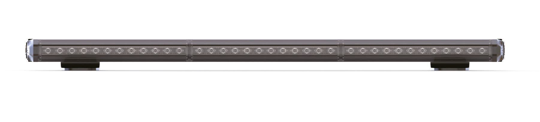 Barra de Emergencia LED Ámbar R65 - 777 mm. 25W - Emergencia Homologado Advertencia 12/24 V - 5 Funciones - Luz Emergencia Diseño Slim Aerodinámico, Grúas, Vehículos Especiales y Prioritarios