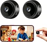 X W EI UNION Small Spy Camera Room Camera WiFi Home Security Camera Mini Hidden Camera Video Recorder Night Vision Live Feed Playback Phone App Control, 2 Packs