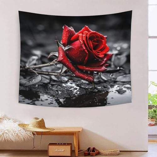 Tapisserie rose 3D effet grand format pour une chambre romantique et moderne