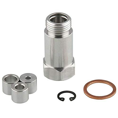 3NH® 2X(Straight Adjustable o2 Spacer Oxygen Sensor Extension M18x1.5 CEL Fix E6I7)-picture-19