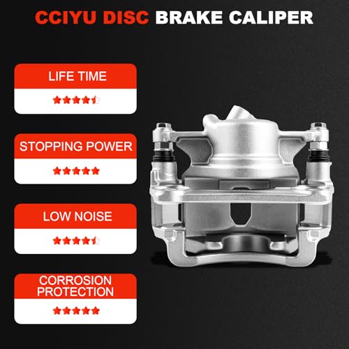 Image of cciyu Front Left Brake Caliper Assembly w /Bracket 19-B1590 For Geo For Prizm 1.6L 1993-1997,For Toyota For Corolla 1.6L 1993-1997,For Toyota For Corolla 1.8L 1993-1997