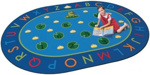 Hip Hop to The Top Oval Carpet 6.75 ft. x 9.42 ft.