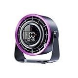 Justup Tischventilator, Turbo-Ventilator mit LED-Anzeige, Persönlicher Ventilator mit 100 Geschwindigkeiten, USB Leiser...