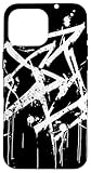Installation facile Graffiti Abstrait - Peinture aérosol Blanche Graffiti Graphique Coque pour iPhone 16 Pro Max