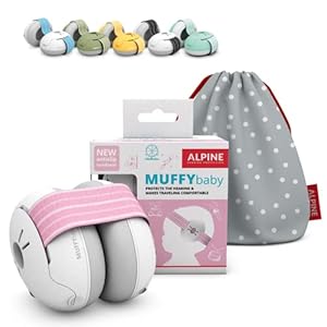 Alpine Muffy Baby Ear Defenders – Noise cancelling ear muffs for babies and toddlers from 12 to 36 months – Prevent…